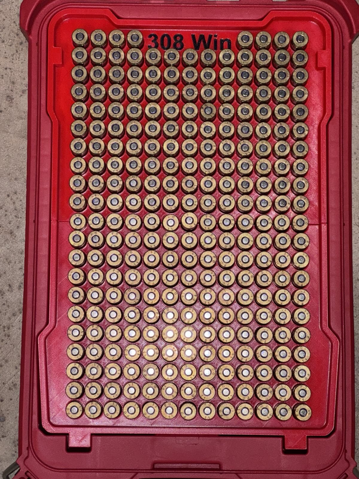 308 Winchester (7.62x51 NATO) Cartridge Insert for Milwaukee Packout (48-22-8435)