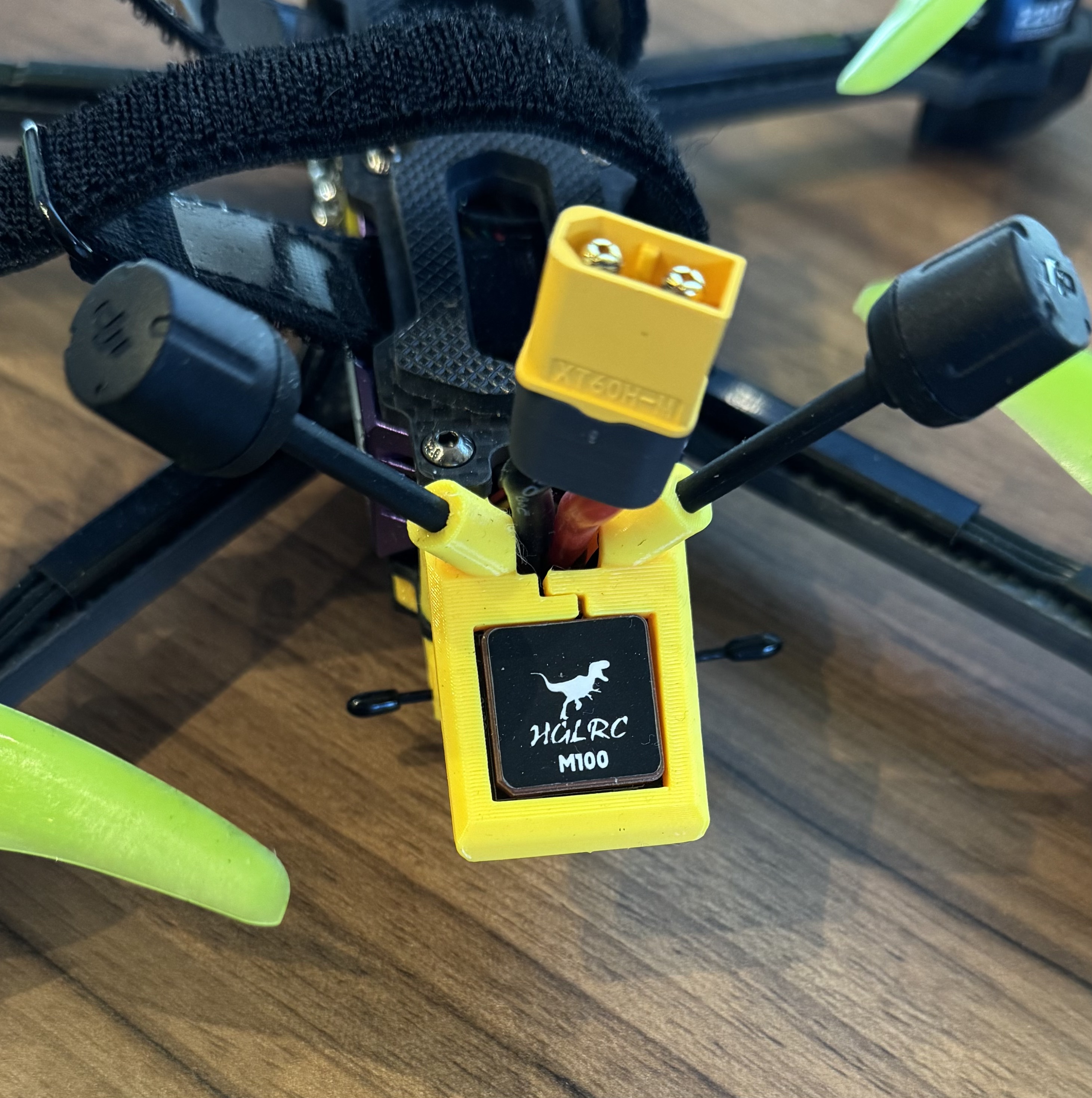 TPU DJI O4 Antenna + 21mm GPS Mount for Speedy Bee Mario 5