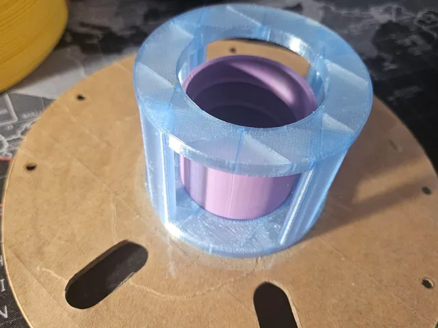 Spool adapter to reuse cardboard spool with Bambulab refills
