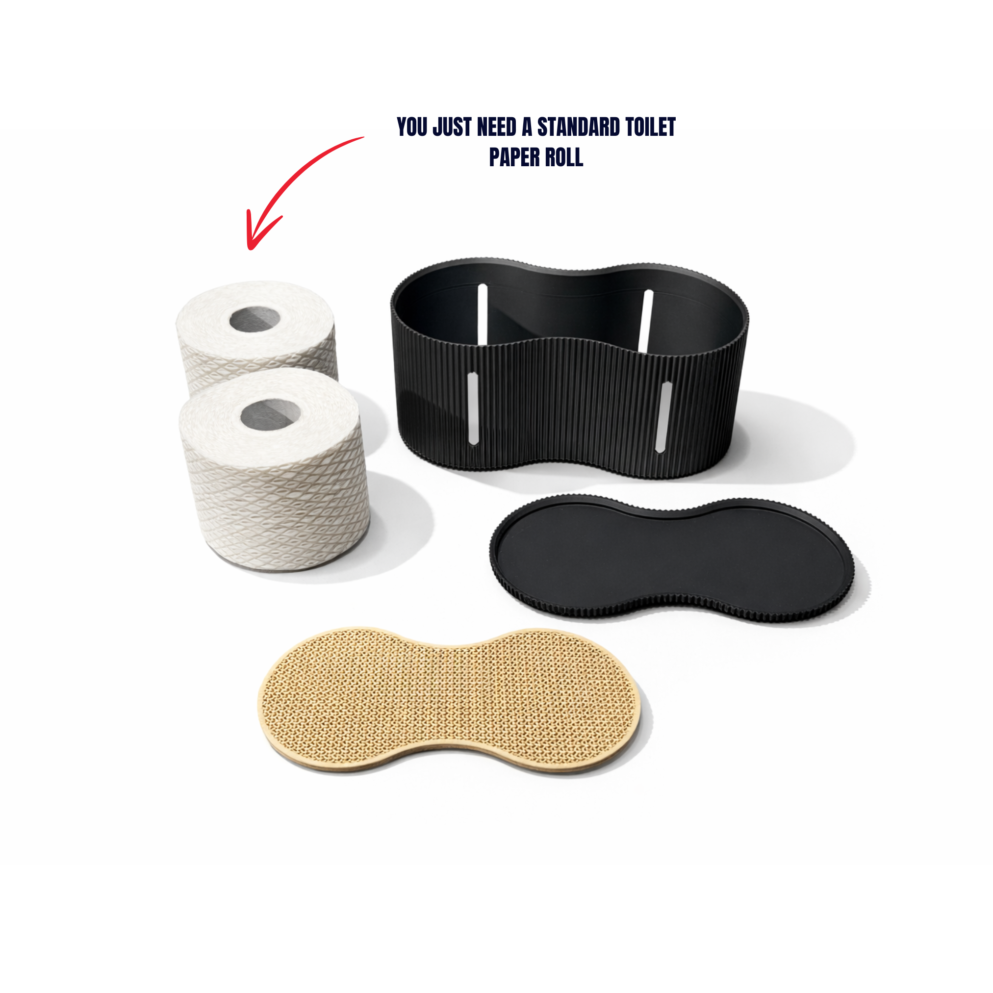 HITAMI - TOILET PAPER ORGANIZER / BATHTOOM DECOR / HOMEDECOR / MODERN DECOR / ORGANIZER — miniatura 9