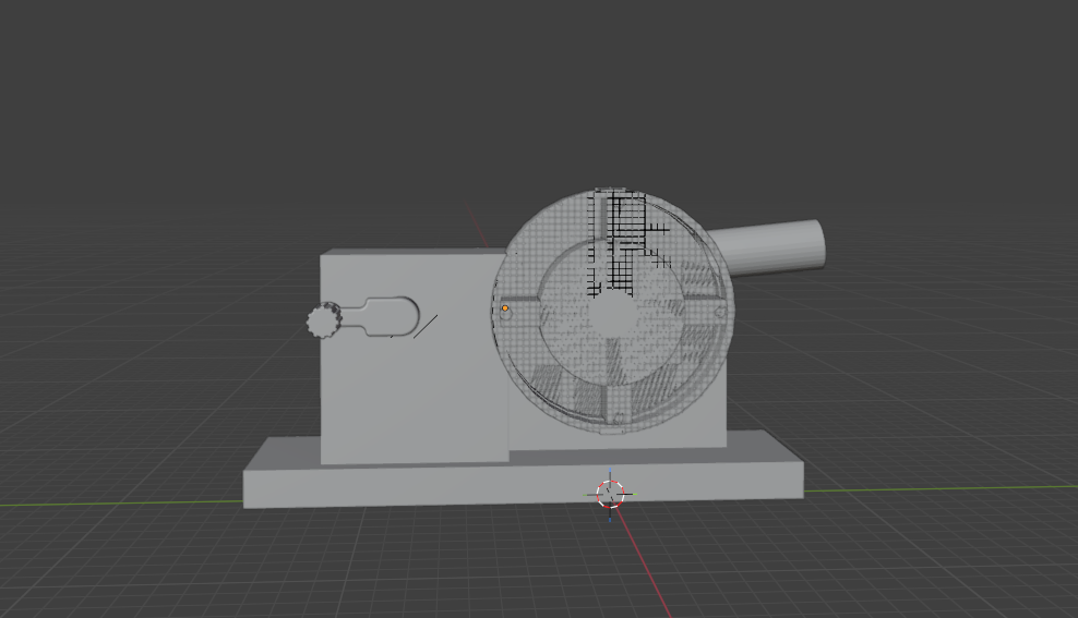 Miniatura 2 do modelo 3D 4 vane air engine model.