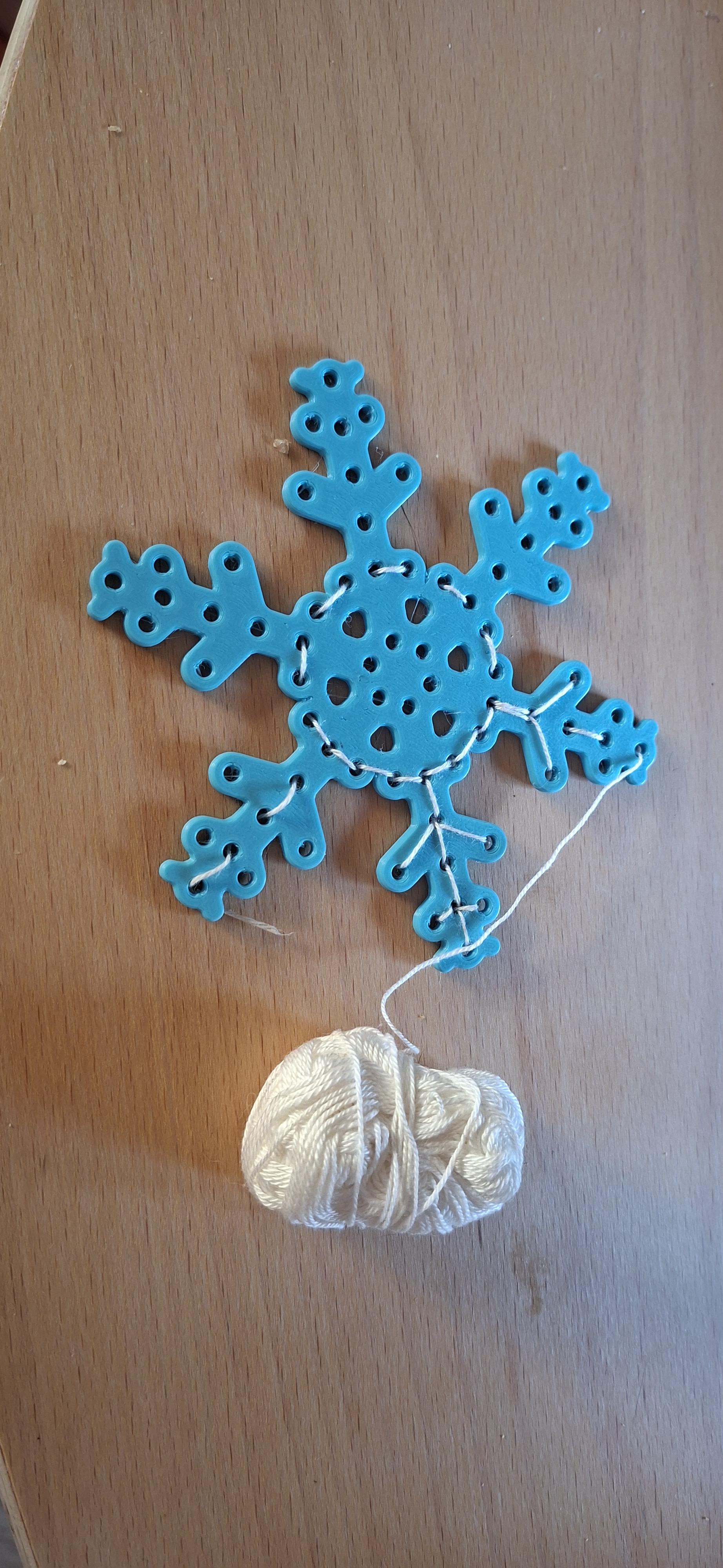 Snowflake Lacing Ornaments - sewable snowflakes