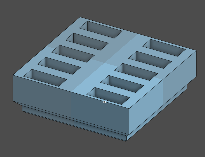 USB Gridfinity Holder 3D model