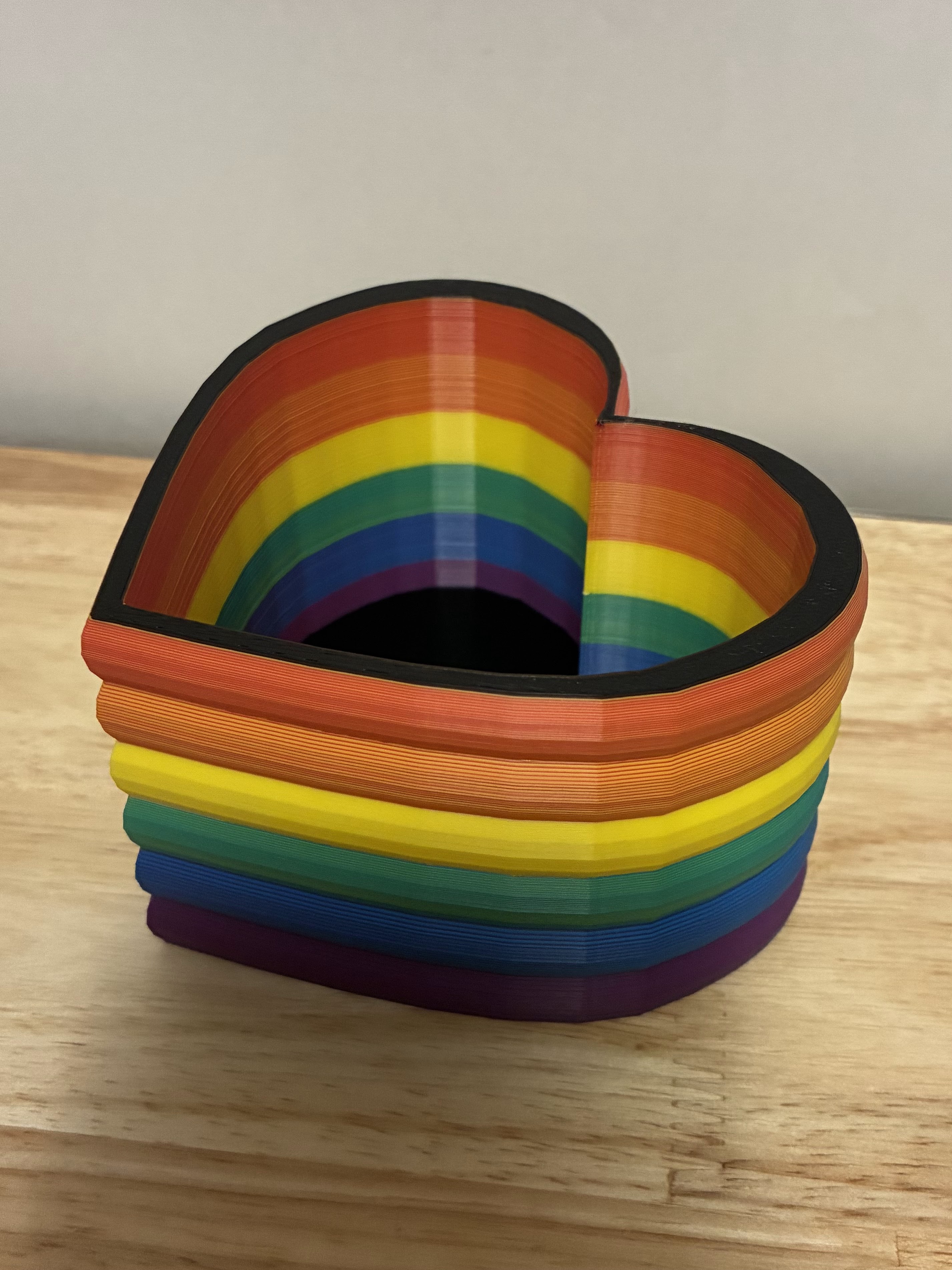 Rainbow Heart Dish