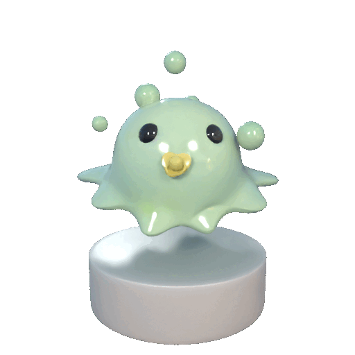 Bubbmon Digimon Creature Model — miniatura 2