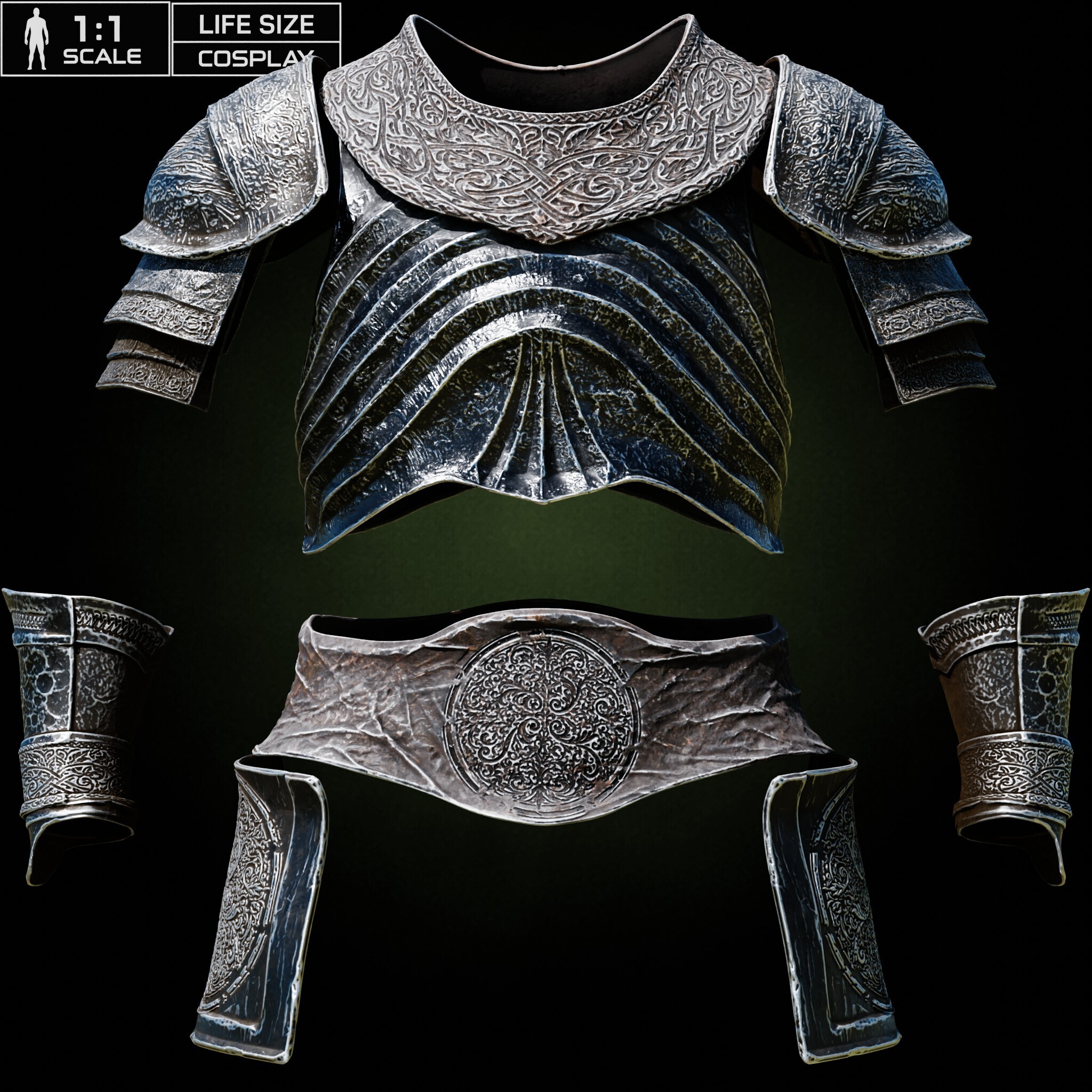 YHORM THE GIANT UPPER ARMOR life size cosplay - Dark Souls 3 Fan Art STL