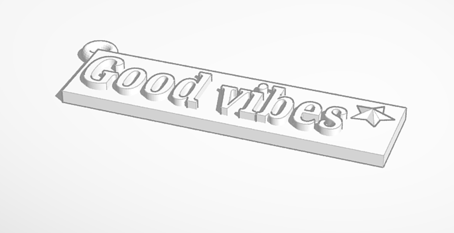 good vibes keychain