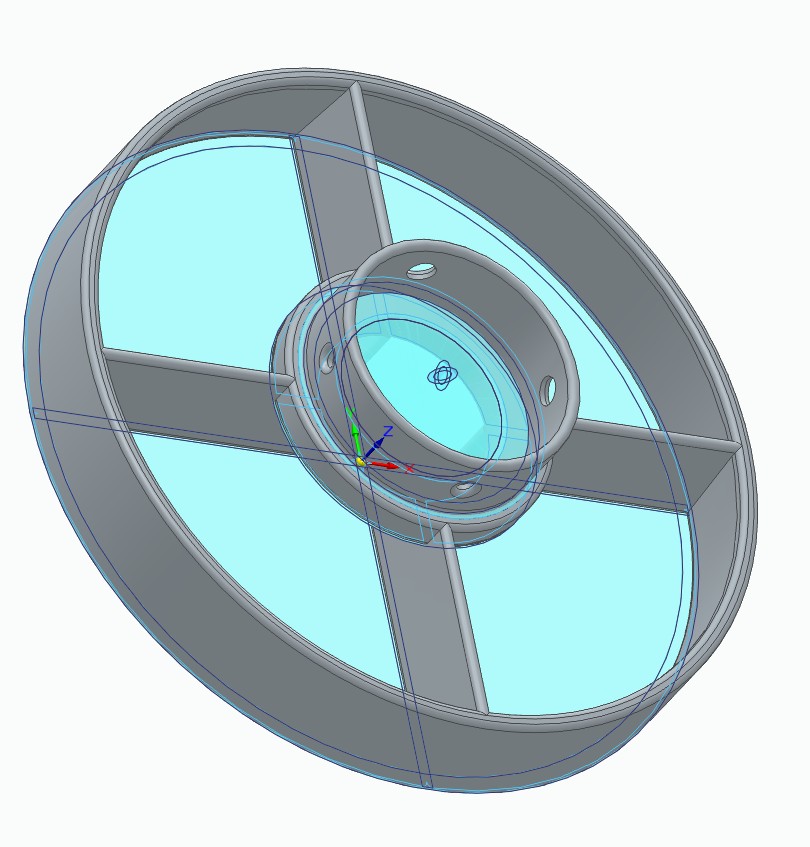 Freewing LED Afterburner Mount for 64mm EDF Outrunner (No-Screw, Channel Insert)