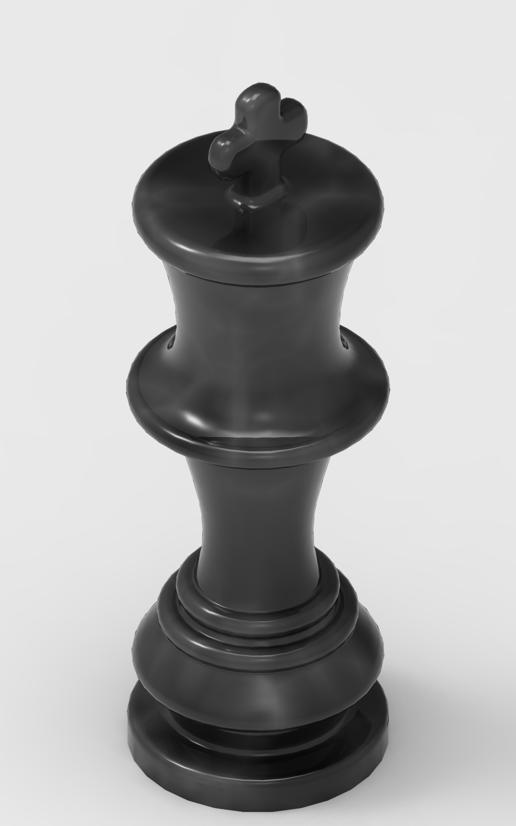 3D Printable Chess King Elegant Game Piece for Play and Display