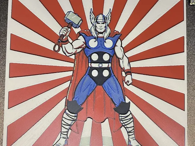 Thor from Marvel Comics Fun Art Poster 20x20 cm