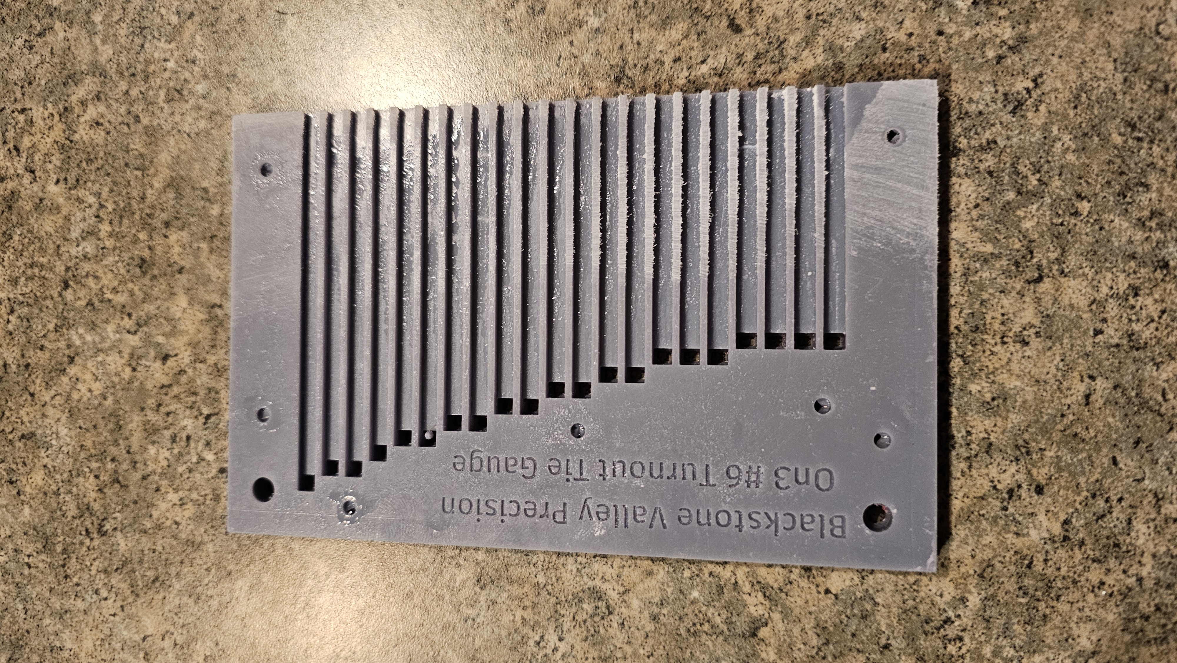 On3 & On30 #6 Turnout Tie Cutting Jig