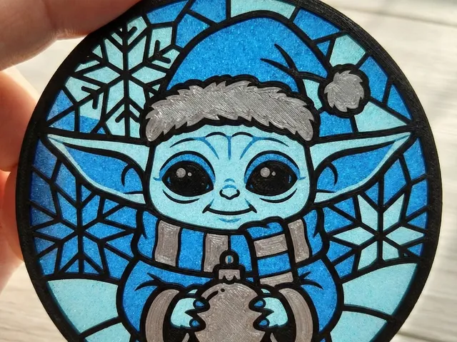 Baby Yoda a Christmas Ball with a Ball inside