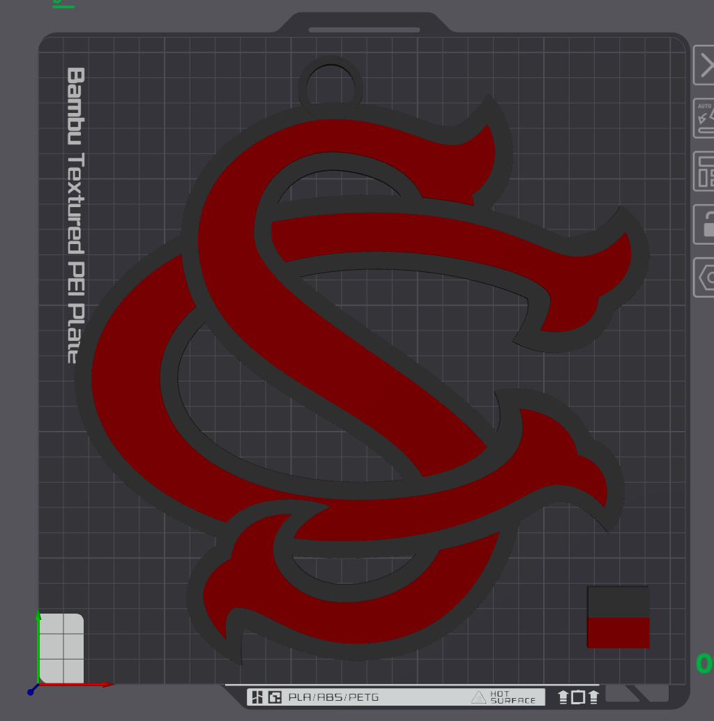 South Carolina Gamecocks Oversized Necklaces Alternate Logo