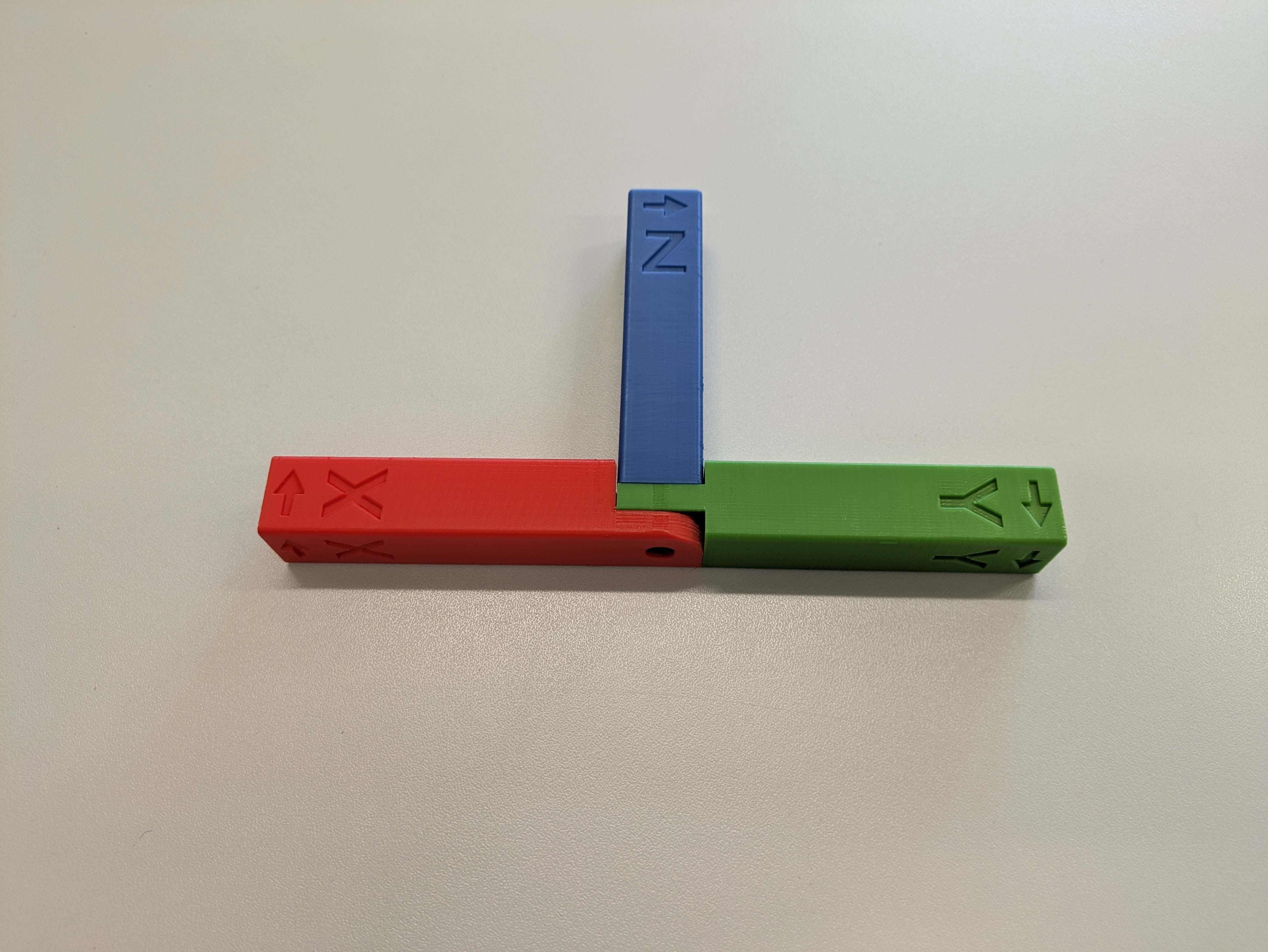 Miniatura 2 do modelo 3D Foldable XYZ Coordinate System
