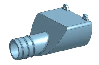 Adapter Abfluss Regenrinne auf Poolschlauch / Adapter for rain gutter drain to pool hose