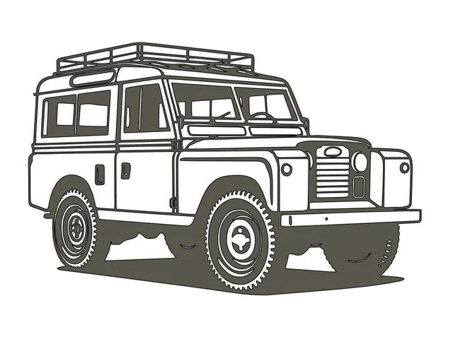 Classic Series 2 Landrover wall art