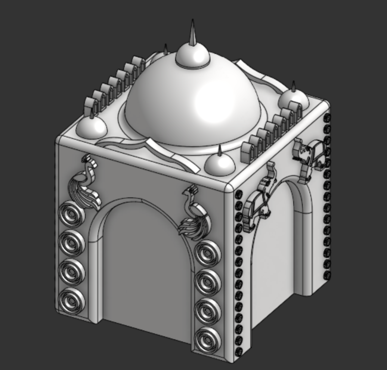 Taj Mahal 3D Printed Model