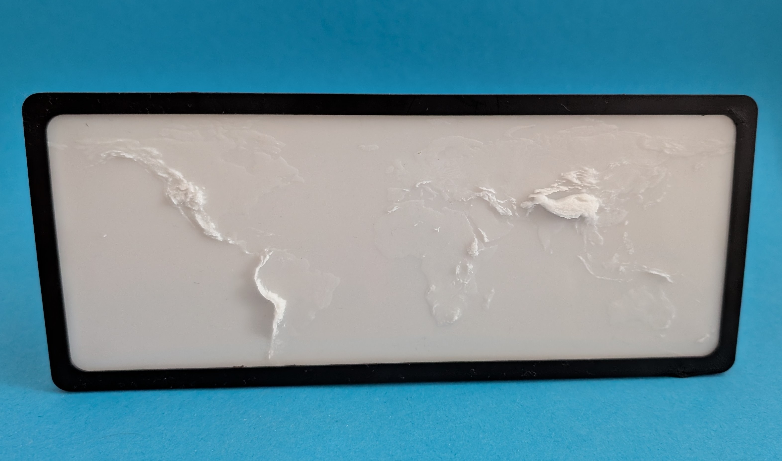 Detailed map of earth from GIS data