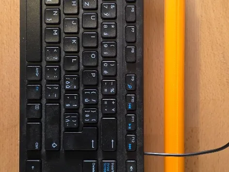 Print-in-Place Adjustable Telescopic Keyboard Stand