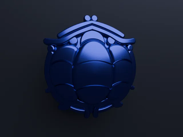 Hollow Knight – Lifeblood Core (Amulet Charm) 3D Model / Амулет Hollow Knight Живительное ядро