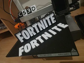 Fortnite 3D LED Logo Lightbox - Wall Mountable