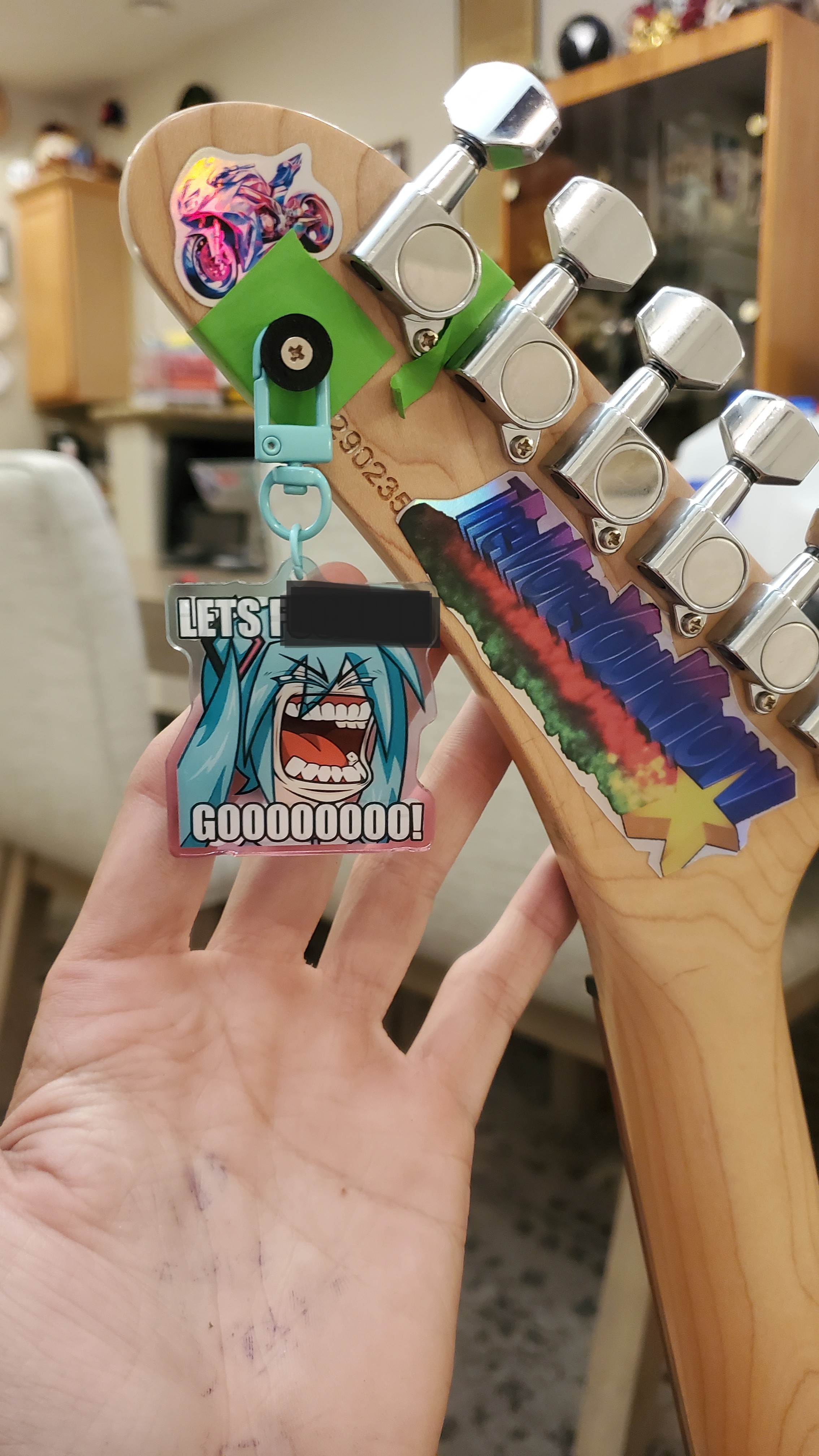 Guitar Headstock Charm holder