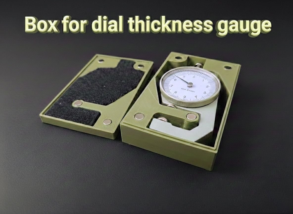 Box for dial thikness gauge