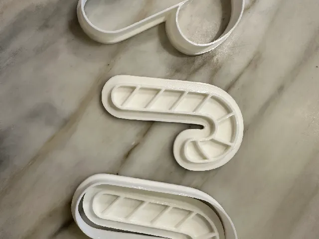 Candy Cane cookie cutter for Right-Handed People