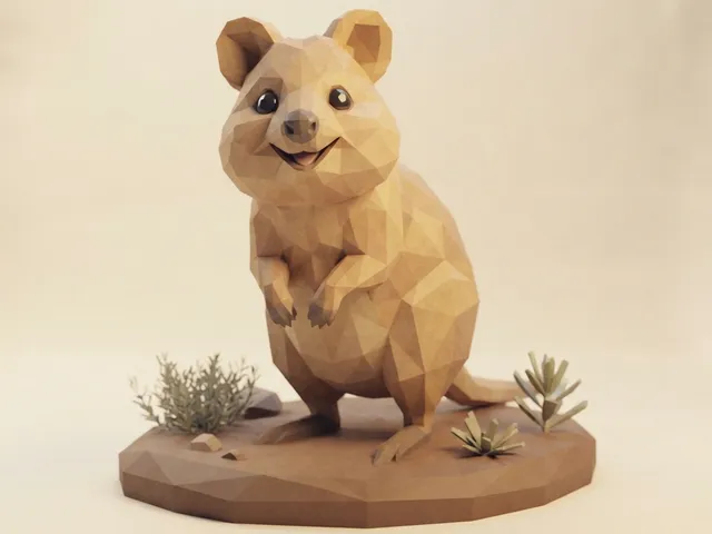 Low Poly Quokka