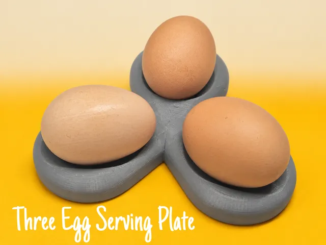 Three Egg Serving Plate