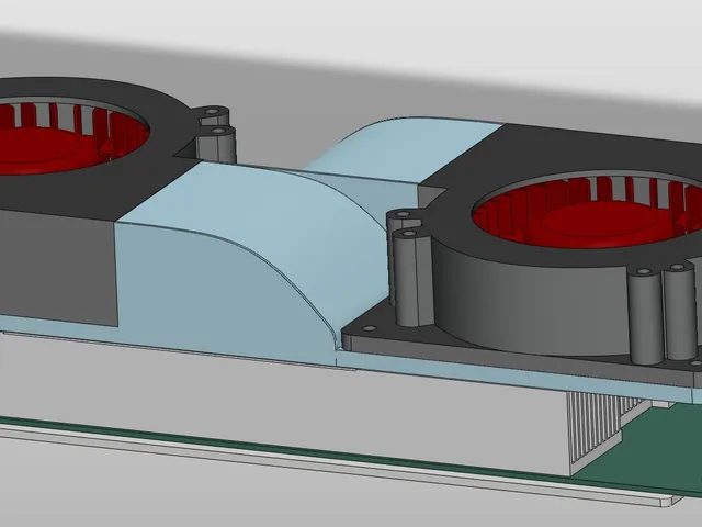 BC250 cooling with two 12cm blowers
