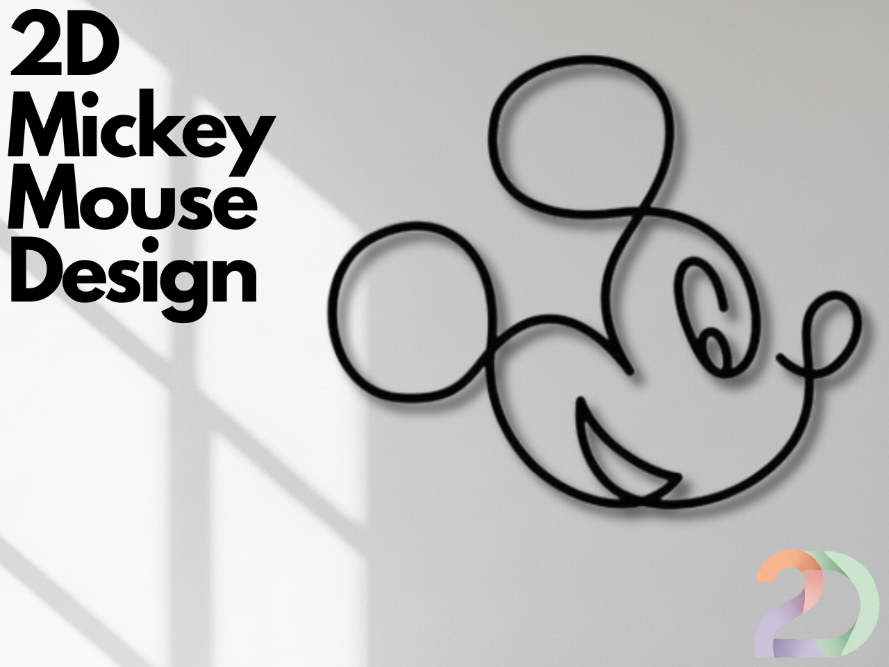 2D Mickey Mouse Design