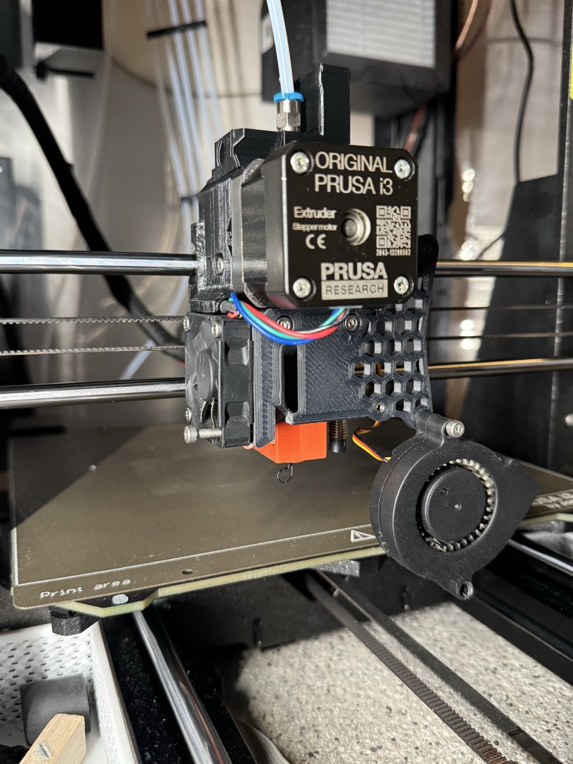 Extruder cover for Dragon Hotend with Delta-P fan duck