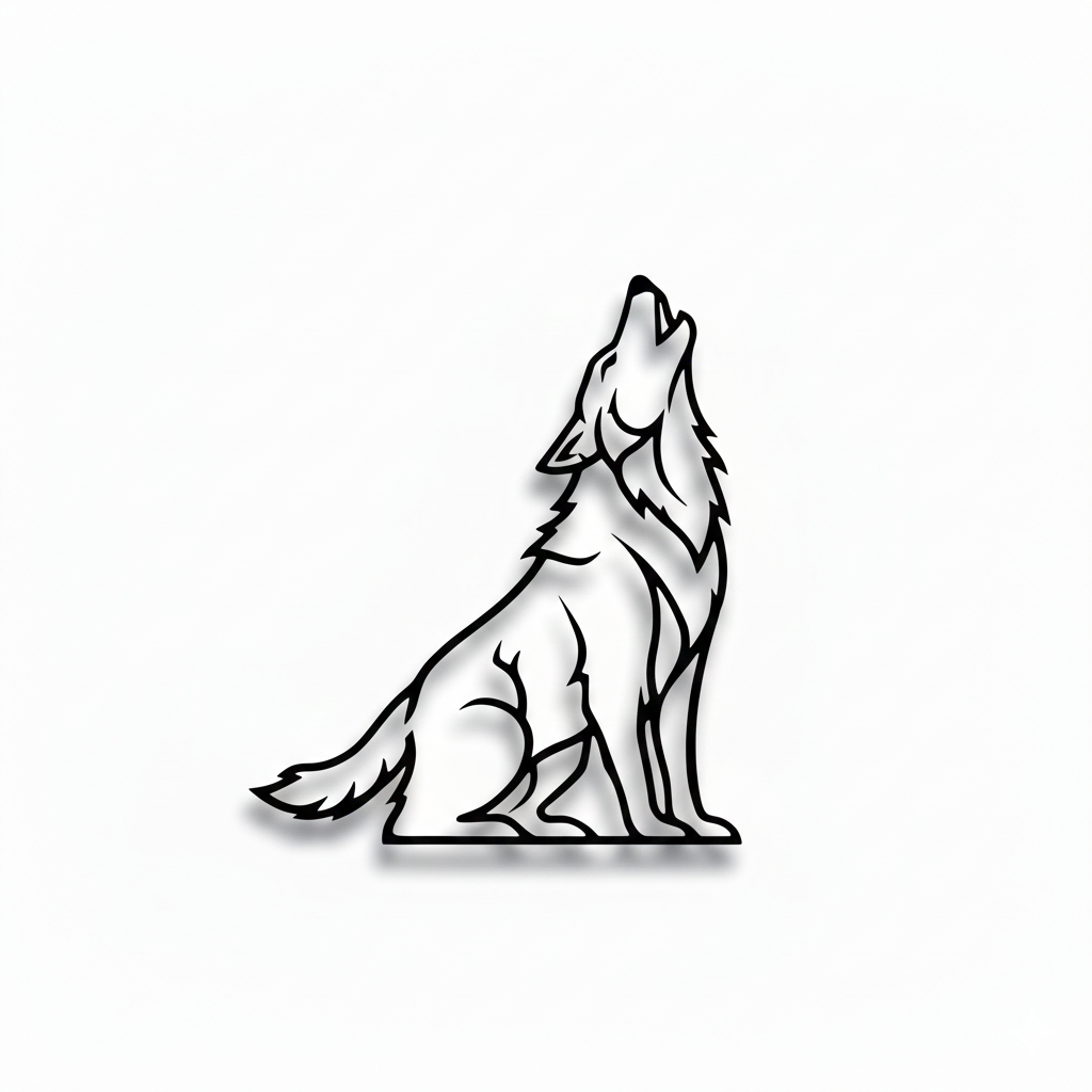 Universal wolf wall decoration