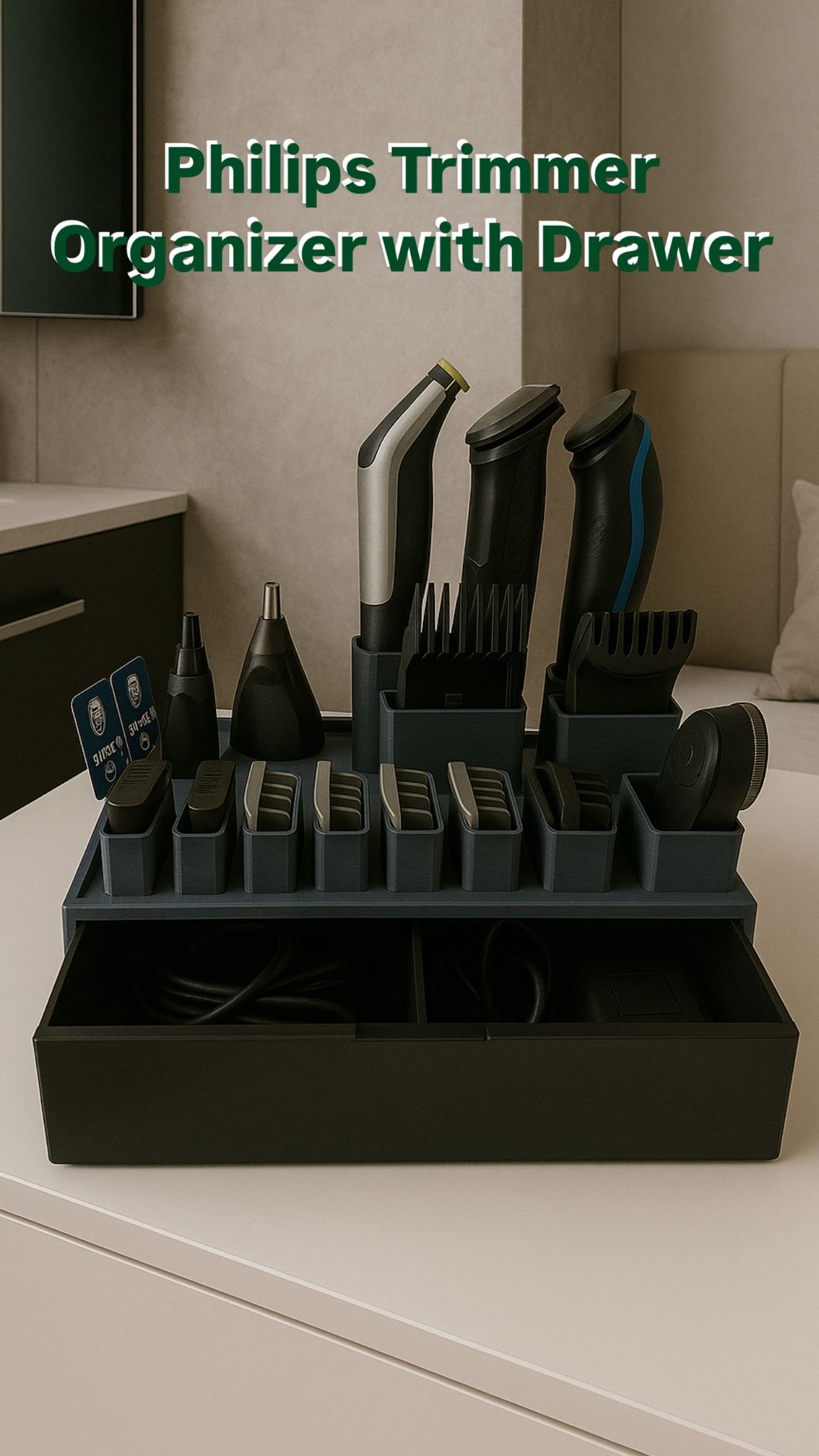 Philips Trimmer Organizer with Drawer