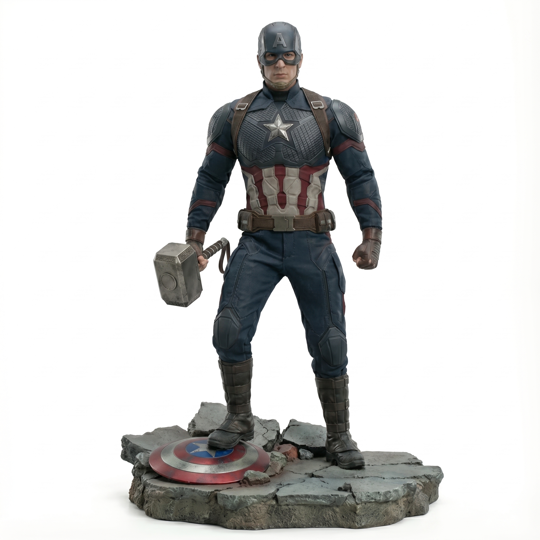 Captain America 1/6 Scale Statue – 3D Printable Superhero Figure