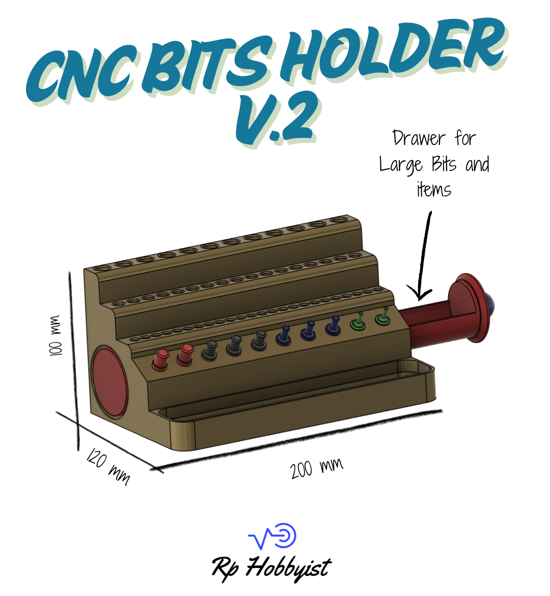 CNC bits Holder V.2