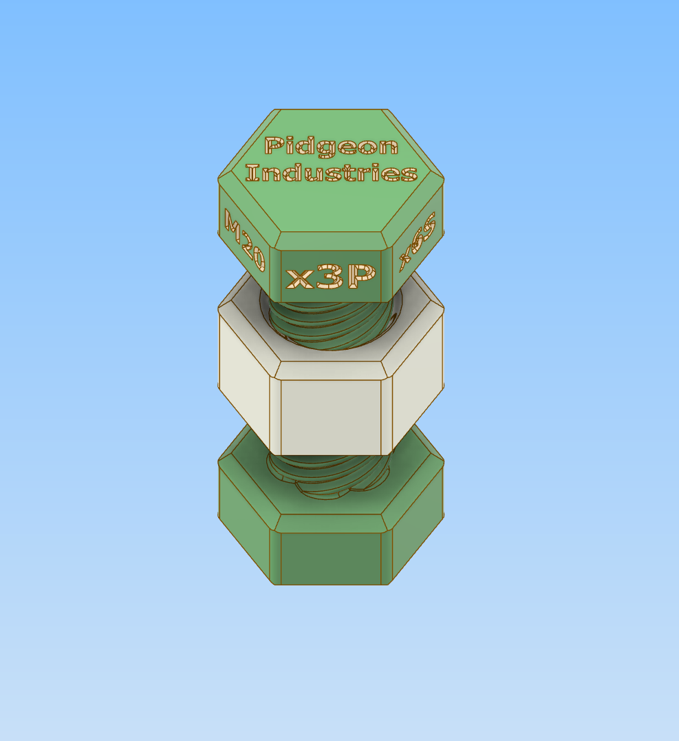 Miniatura 2 do modelo 3D PI Impossable Bolt