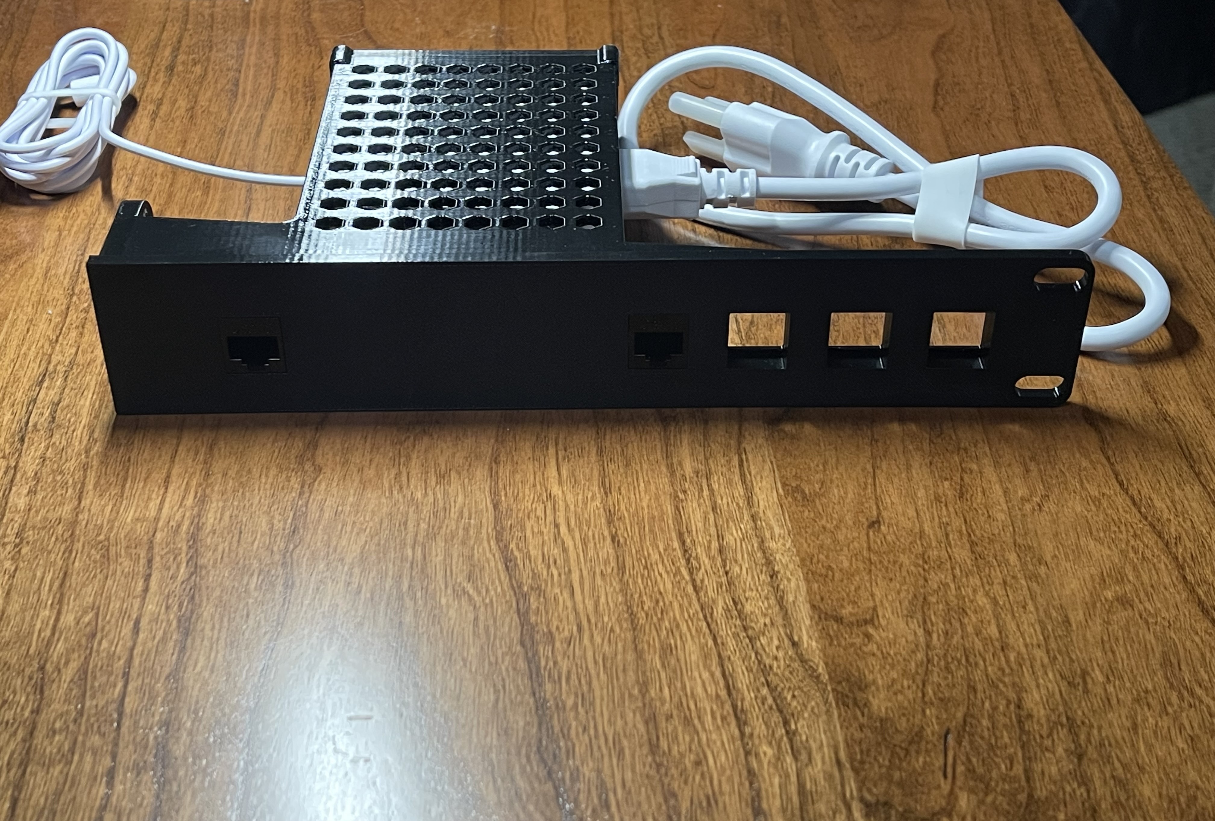 UCG-Fiber Keystone and Power Supply 1U 19" Rack Mount Bracket