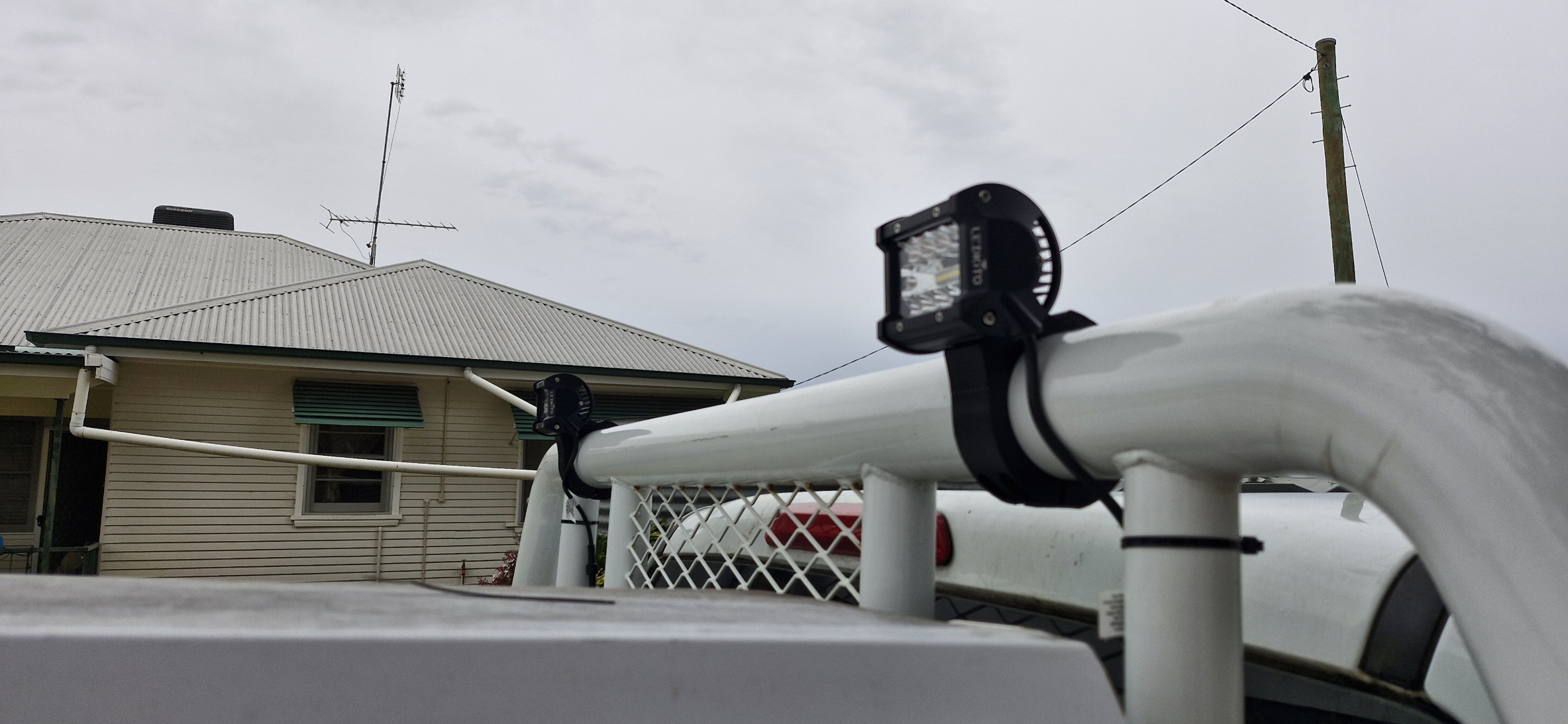 75mm Work light mounts