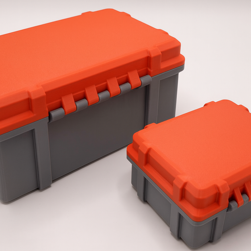 Parametric Hinged Storage Box with Snap-Fit Lid (Customizable SCAD) by ...