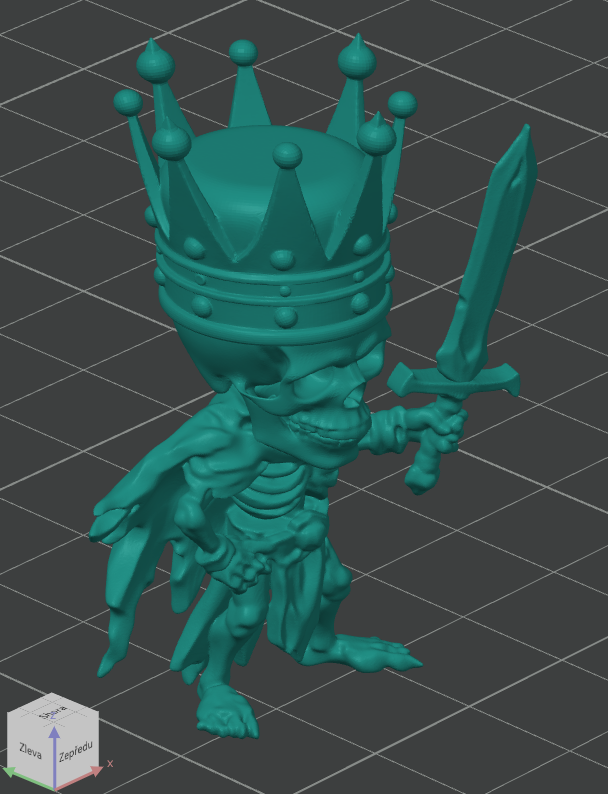 Miniatura 4 do modelo 3D Skeleton King MINIS