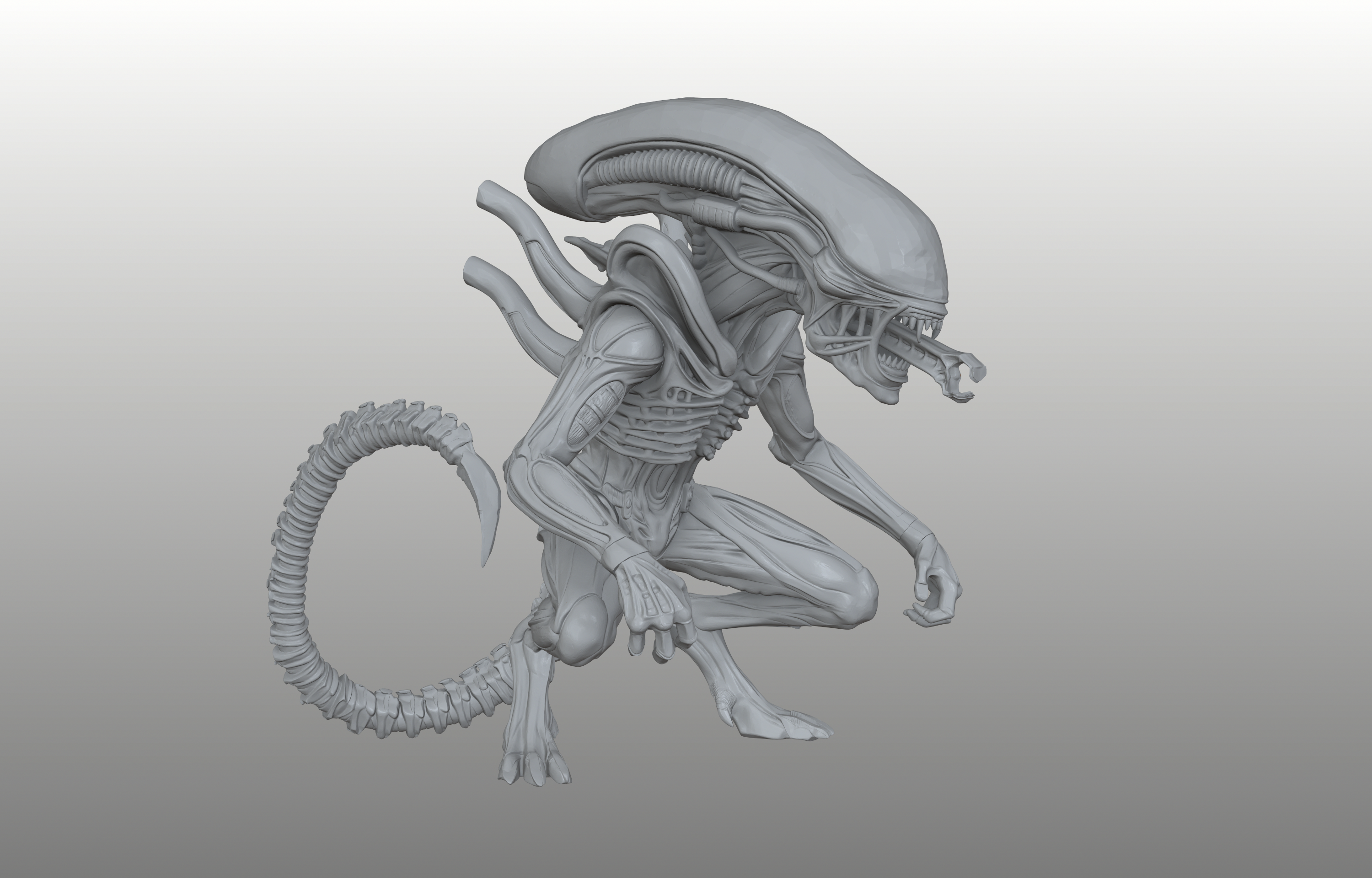 Xenomorphe - Star Stalker - Bio-Mechanical Predator - Pre-Supported