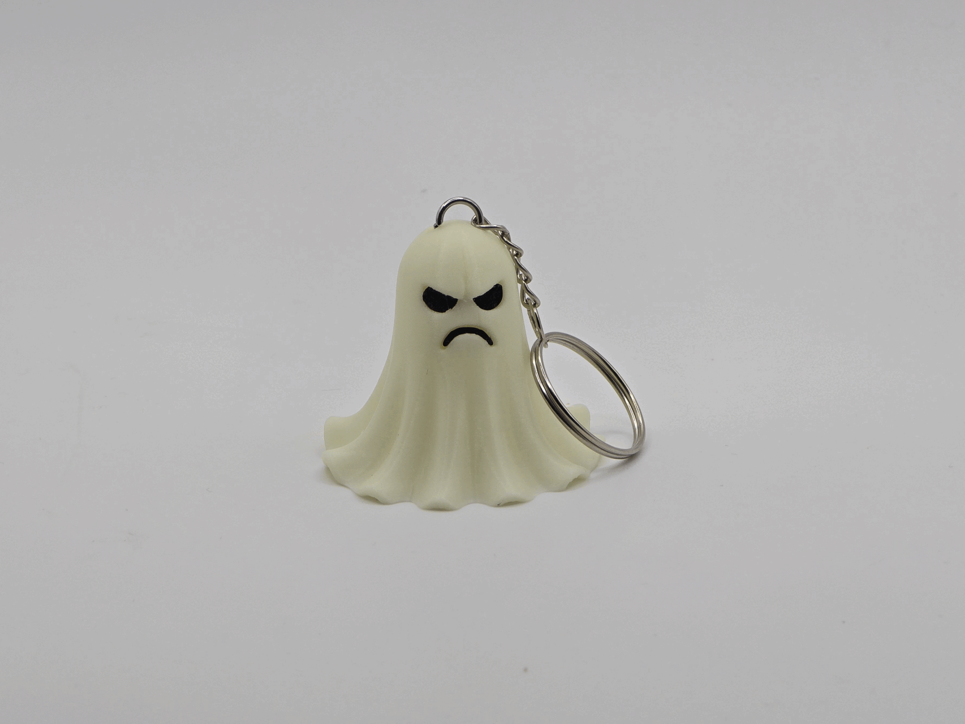 Angry Halloween Ghost Keychain (Remix) 3D model thumbnail
