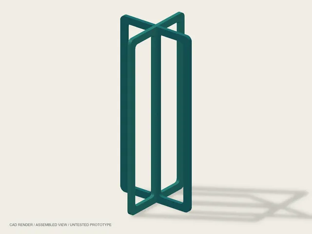 Flat-Pack Reusable Bag Drying Stand — Parametric