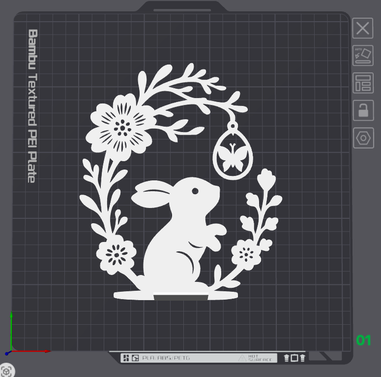 Miniatura 5 do modelo 3D Easter 3D Decoration – Bunny with Easter Egg 2