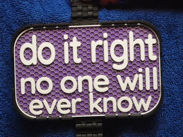 Do It Right sign