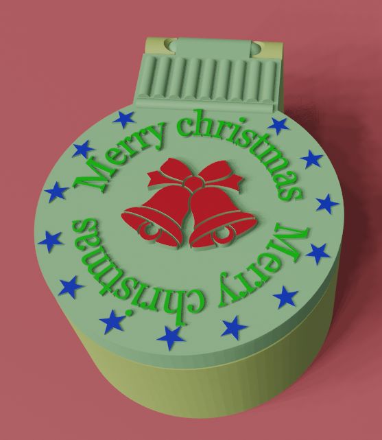 Christmas ball box (no support needed)