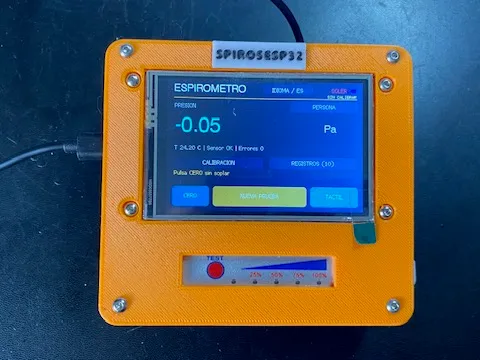 Spirometer with ESP32 and Venturi Tube