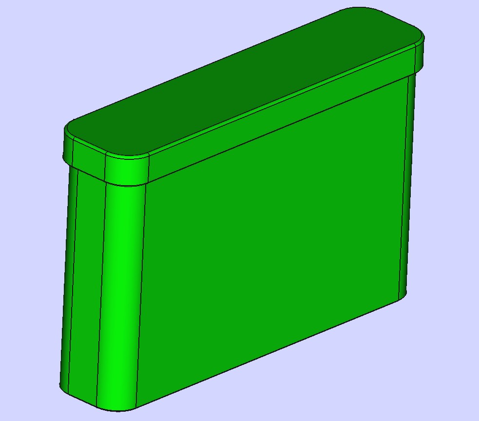 Schachtel mit Deckel, Box with lid; 150mm x 35mm, Höhen / heights 30 mm - 150 mm